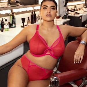 Elomi Kintai bra and thong set 36GG XL worn only twice